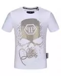 philipp plein tee shirt king iron hommes qp blanc